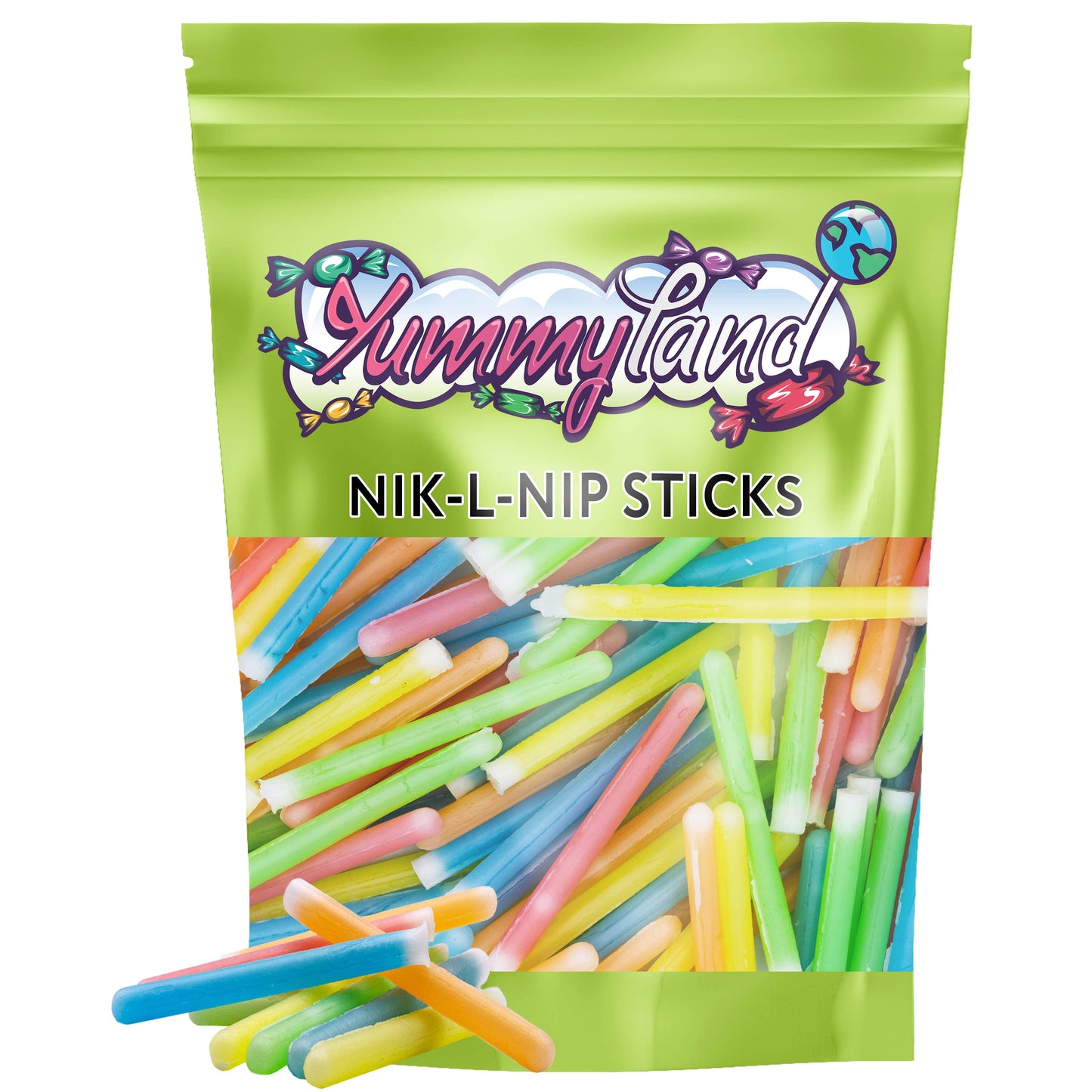 Nik-L-Nip Wax Sticks Candy Drinks – Wax Sticks filled with Flavored Syrups, Retro Candy