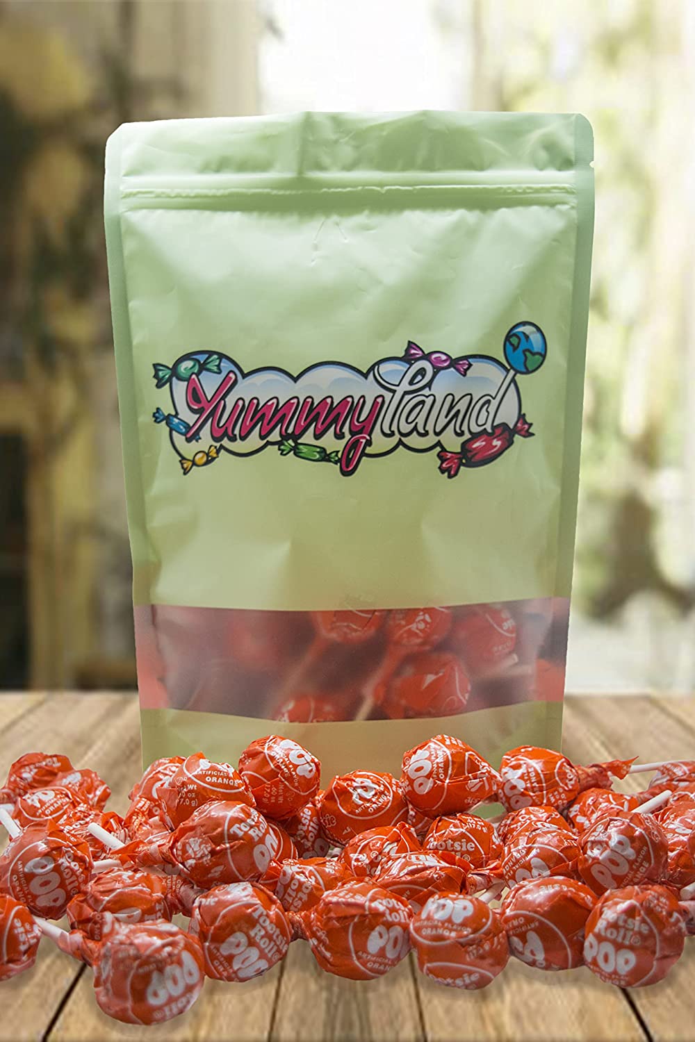 Orange Tootsie Pops (Approx. 45 Count), Original Size Tootsie Roll Pops Suckers - 2 LBS