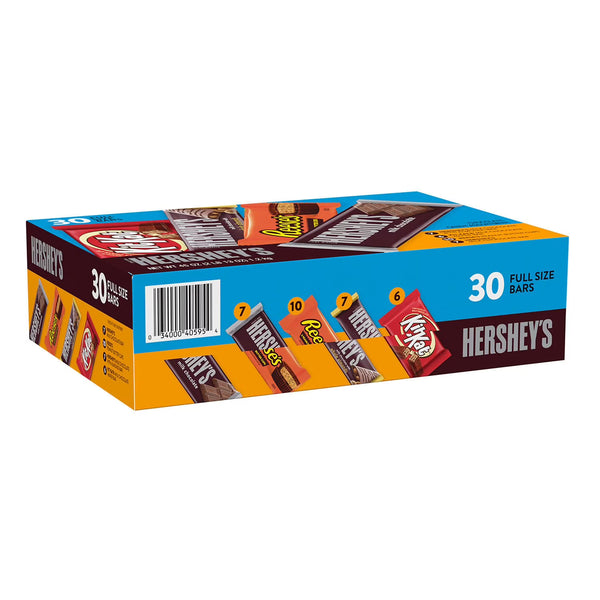 HERSHEY'S Variety Pack, Milk Chocolate Candy, 30 pk. Hershey's