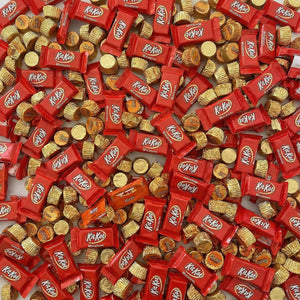 Kit Kat and Reese's Miniatures Assorted Milk Chocolate Candy, Bulk Bag