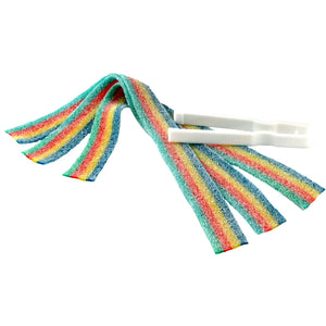 Sour Power Quattro Rainbow Candy Belts, 2.5 LB Bulk Tub