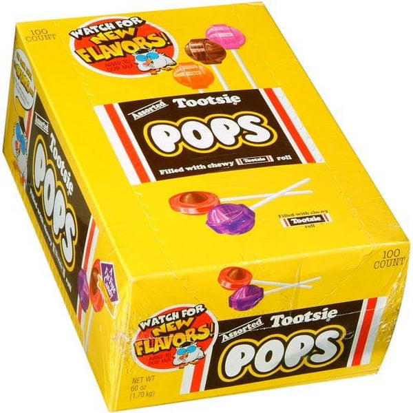 Tootsie Pops Assorted Mix, 100 pcs. Tootsie