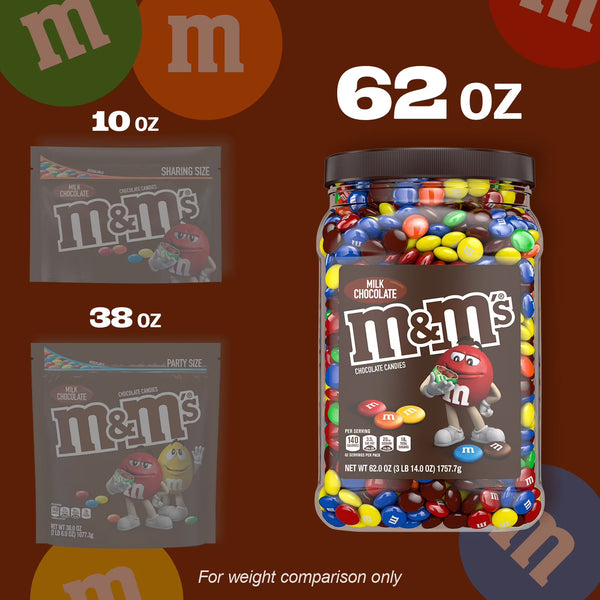 M&M'S Milk Chocolate Candy, 62 oz. Mars