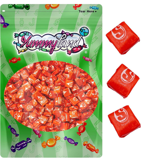 Starburst Orange Chewy Candy 1 LB (16 oz) – Single Flavor Orange Soft Fruit Chews, Individually Wrapped