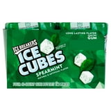 ICE BREAKERS Ice Cubes Spearmint Sugar Free Chewing Gum, 40 pcs., 4 pk.