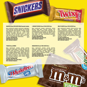 Mars Milk Chocolate Variety Pack Candy, 145 pcs. Mars