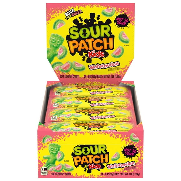 SOUR PATCH KIDS Watermelon Soft Chewy Candy, 2 oz., 24 pk.