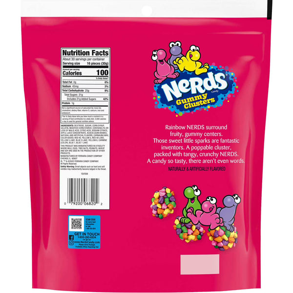 Nerds Gummy Clusters, Fruit Flavored Candy, Party Size, 32 oz. Ferrero