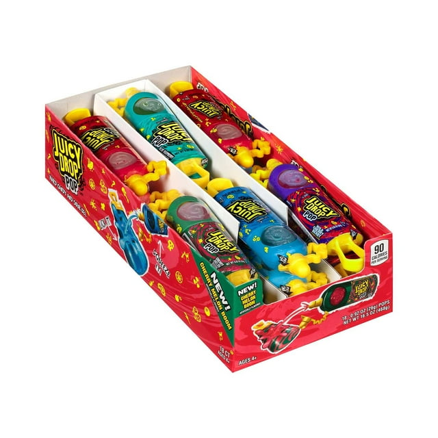 Juicy Drop Pop Sour Candy,18 ct.