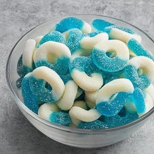 Blue Raspberry Gummy Rings - Bulk Bag, Gummy Candy