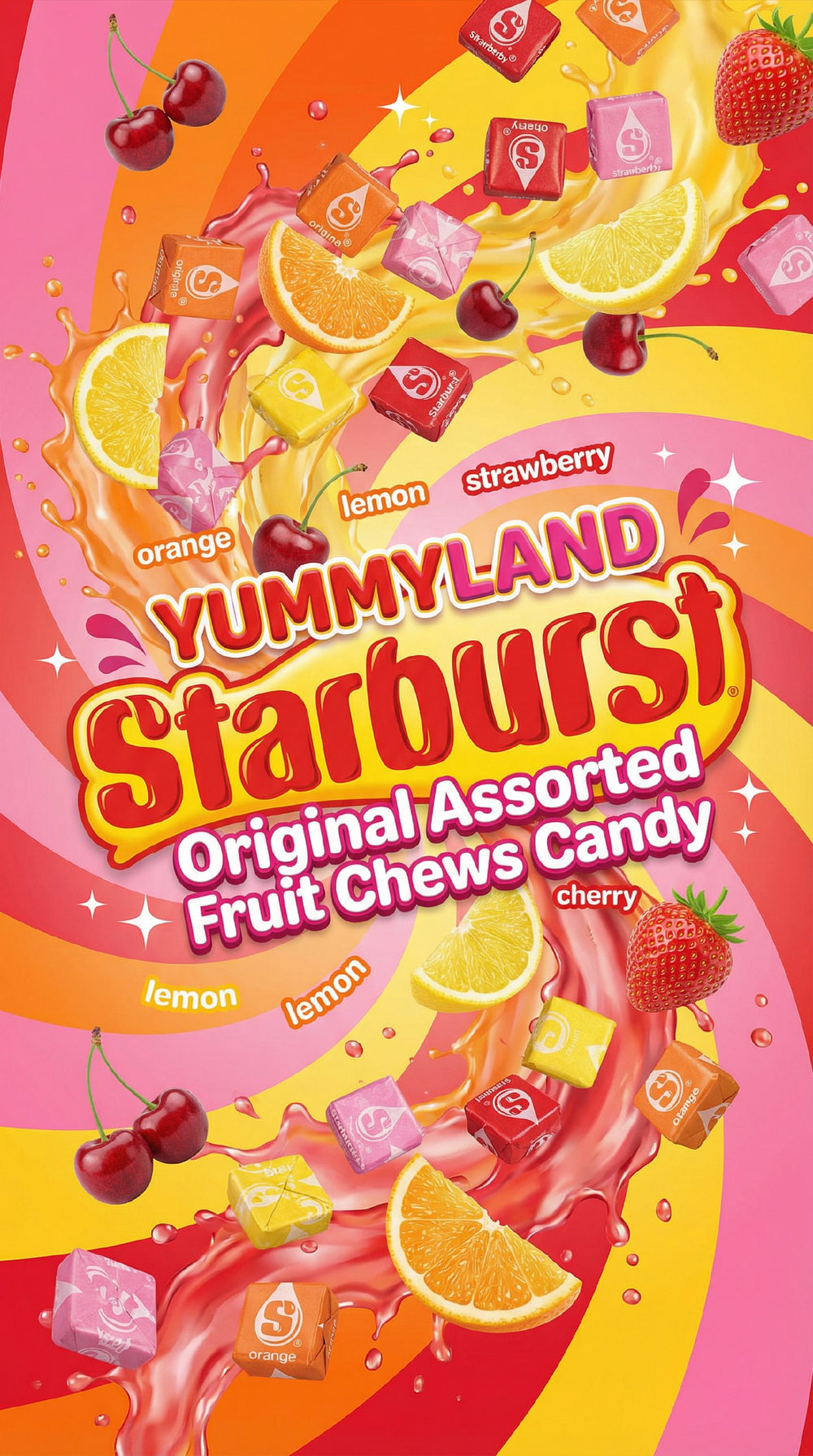 Starburst Original Assorted Fruit Chews Candy