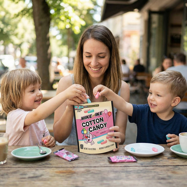 Mike and Ike Cotton Candy Limited Edition Chewy Candy – 10 oz Resealable Bag