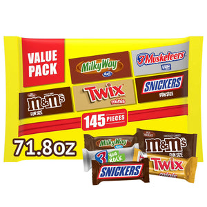 Mars Milk Chocolate Variety Pack Candy, 145 pcs. Mars