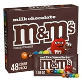 M&M'S Milk Chocolate Candy, Full Size, 1.69 oz., 48 pk.