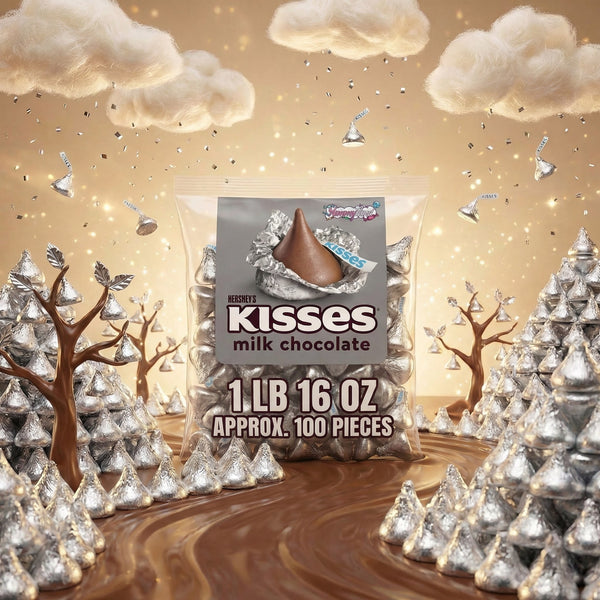 HERSHEY'S KISSES Milk Chocolate Candy, Bulk Bag