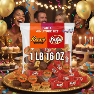 Kit Kat and Reese's Miniatures Assorted Milk Chocolate Candy, Bulk Bag