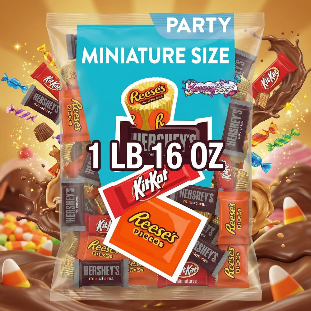 Hershey's Miniatures Assorted Flavored Candy, Bulk Pack, KitKat, Hershey's, Reeses