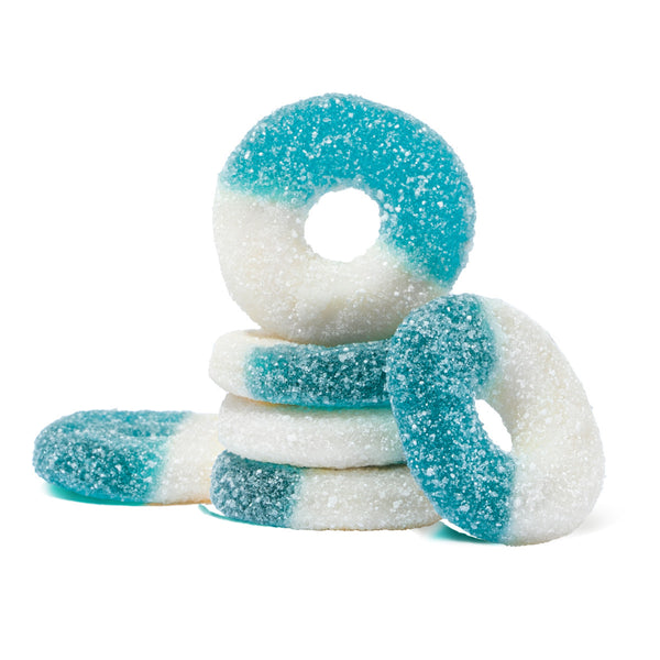 Blue Raspberry Gummy Rings - Bulk Bag, Gummy Candy