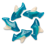 Blue Raspberry Shark Gummies Bulk Bag – Soft Fruity Candy Treats
