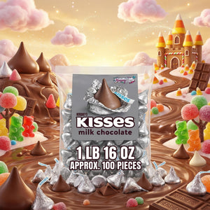 HERSHEY'S KISSES Milk Chocolate Candy, Bulk Bag
