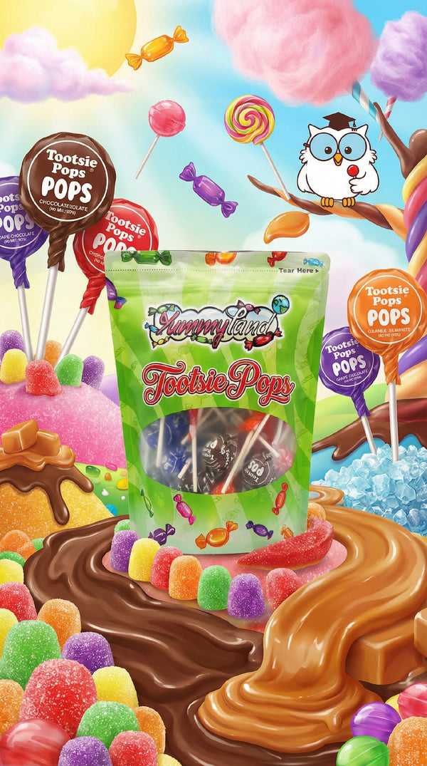 Assorted Tootsie Roll Pops  2 LB (Approx. 45 Count), Original Size Tootsie Roll Pops Suckers