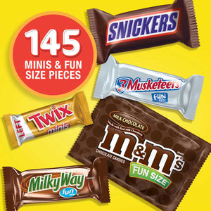 Mars Milk Chocolate Variety Pack Candy, 145 pcs. Mars