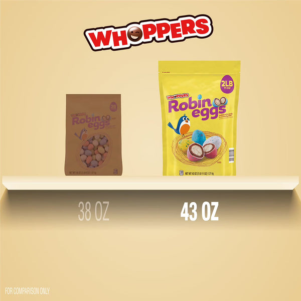 WHOPPERS Robin Eggs Malted Milk Balls, Easter Candy 43 oz. YUMMYLAND