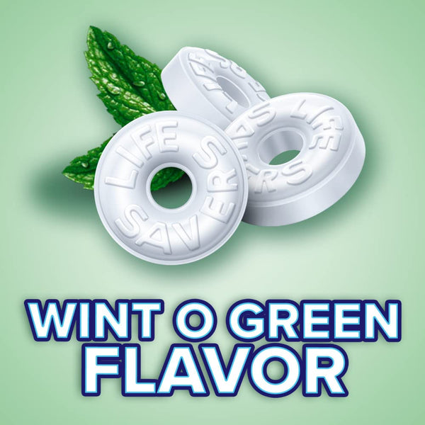 Wint-O-Green Mints – 2 LB Bulk Bag (Approx. 265 Pieces) Fresh Wintergreen Hard Candy, Individually Wrapped