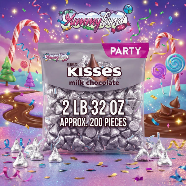 HERSHEY'S KISSES Milk Chocolate Candy, Bulk Bag
