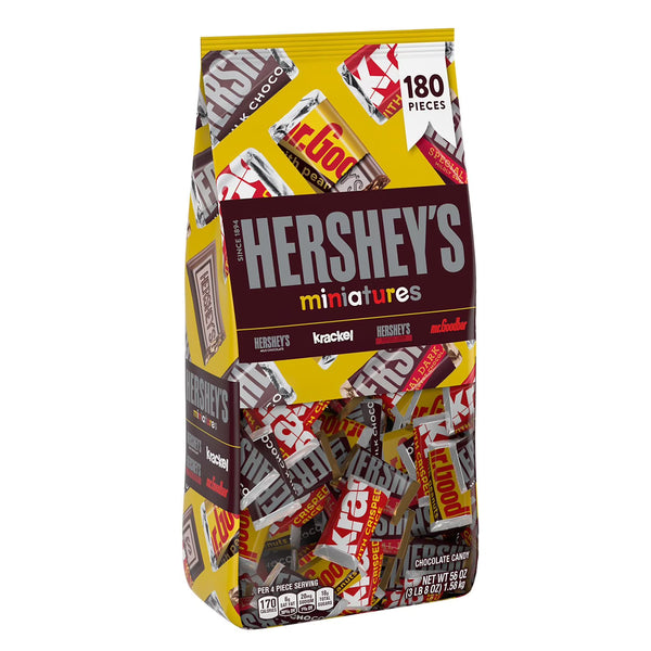 HERSHEY'S Miniatures Variety Pack Chocolate Candy, 180 pcs. Hershey's