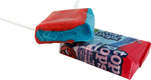 Taffy Pops Blazpberry Flavor Lollipops Candy, 48-Pack – Chewy Taffy Filled Lollipops, Sweet & Fruity Candy for Parties, Treat Bags & Sharing