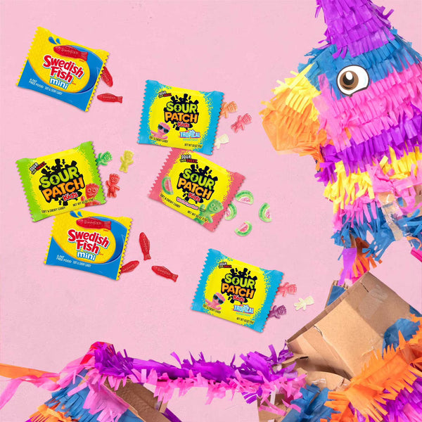 SOUR PATCH KIDS and SWEDISH FISH Candy, Fun Size, 200 pk. Sour Patch Kids