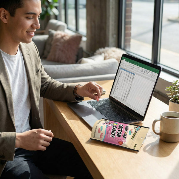 Mike and Ike Cotton Candy Limited Edition Chewy Candy – 10 oz Resealable Bag