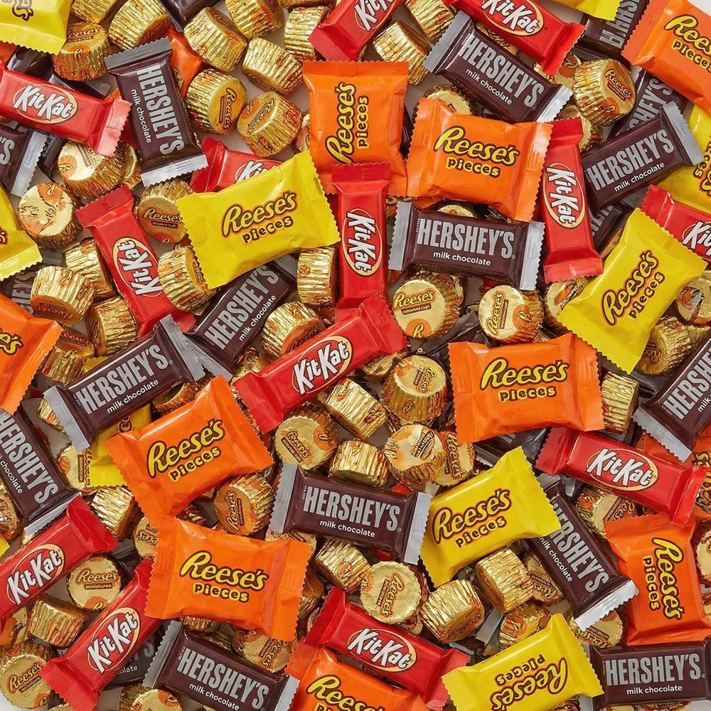 Hershey's Miniatures Assorted Flavored Candy, Bulk Pack, KitKat, Hershey's, Reeses