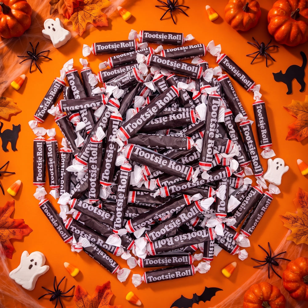 Tootsie Roll Juniors Long Chocolate Candy Individually Wrapped Chewy Taffy Candy