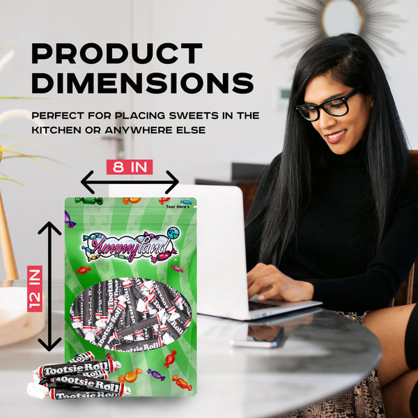 Tootsie Roll Juniors Long Chocolate Candy Individually Wrapped Chewy Taffy Candy