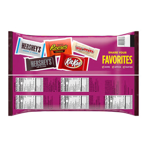 HERSHEY'S Assorted Chocolate Factory Favorites Snack Size Candy, 155 pcs. Hershey's