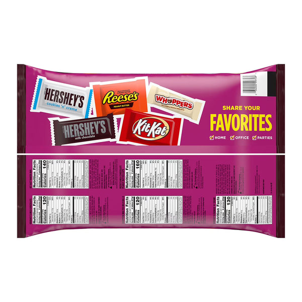 HERSHEY'S Assorted Chocolate Factory Favorites Snack Size Candy, 155 pcs. Hershey's