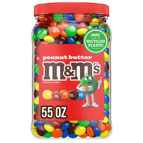 M&M'S Peanut Butter Milk Chocolate Candy, 55 oz. Mars