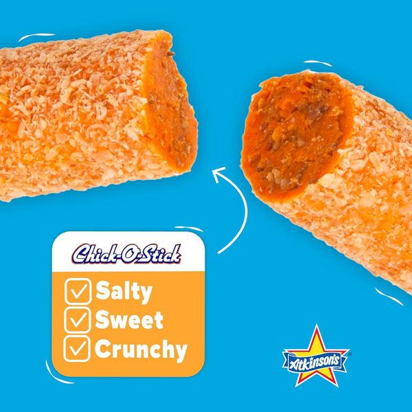 Chick O Stick 0.7 oz Candy Sticks – 36 Count Box – Old-Fashioned Peanut Butter Coconut Crunch Candy – Retro Bulk Candy for Sharing, Gift Baskets & Office Snacks