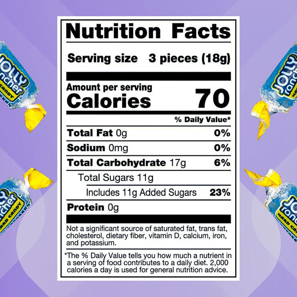 Jolly Rancher Blue Raspberry Hard Candy – 1 LB Bulk Bag (16 oz) Individually Wrapped Candy