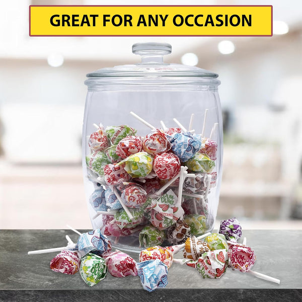 Dum Dums Original Mix Lollipops – 1 LB (80 Pops) Bulk Bag, Individually Wrapped Assorted Flavors, Gluten-Free Hard Candy – Packed by YummyLand