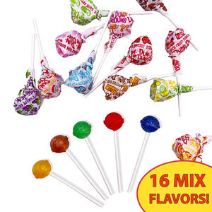 Dum Dums Original Mix Lollipops – 1 LB (80 Pops) Bulk Bag, Individually Wrapped Assorted Flavors, Gluten-Free Hard Candy – Packed by YummyLand