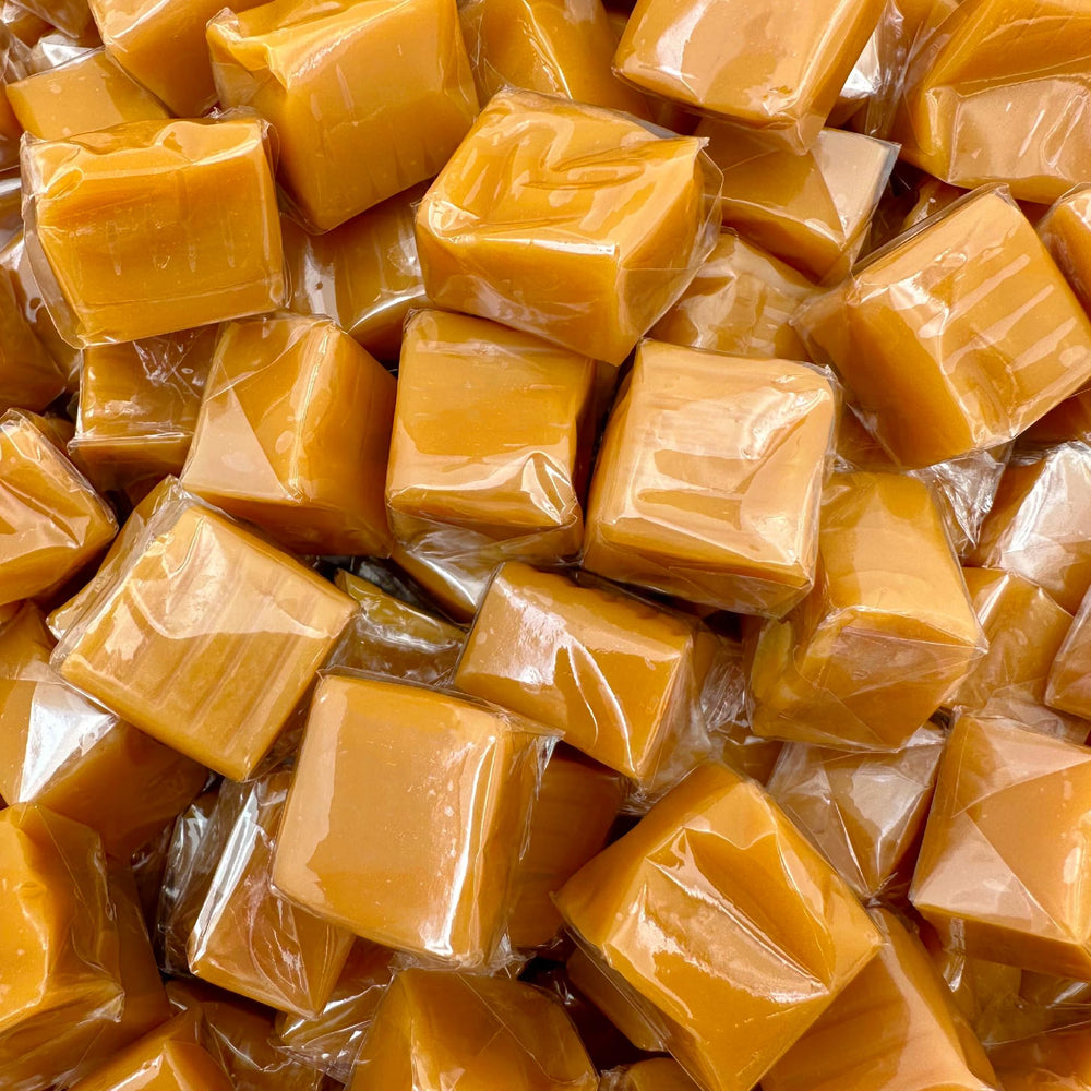 Caramel Cubes Candy Bulk Bag Individually Wrapped Vanilla Caramel Squares Old Fashioned Candy