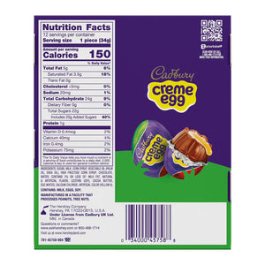 CADBURY CREME EGG Easter Milk Chocolate and Fondant Candy, 12 pk. Cadbury