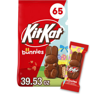 KIT KAT Easter Milk Chocolate Wafer Bunnies Candy, 65 pcs. Hershey's