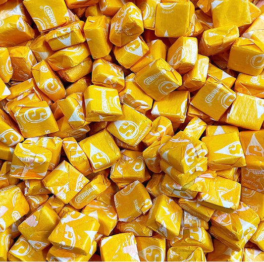 Yummyland Lemon Chewy Candy - 1 LB, Yellow Single Flavor Soft Original Fruit Chews Candy, Individually Wrapped Bulk Candies, 16 Oz