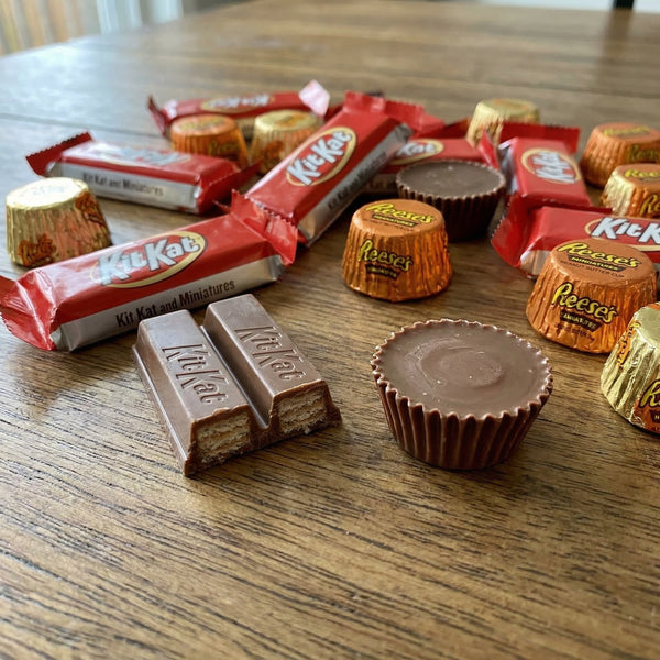 Kit Kat and Reese's Miniatures Assorted Milk Chocolate Candy, Bulk Bag