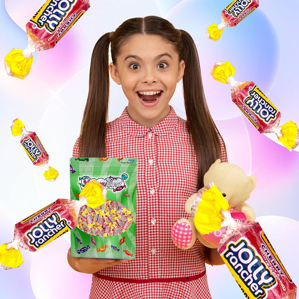 Jolly Rancher Cherry Hard Candy – 1 LB Bulk Bag (16 oz) Individually Wrapped Candy