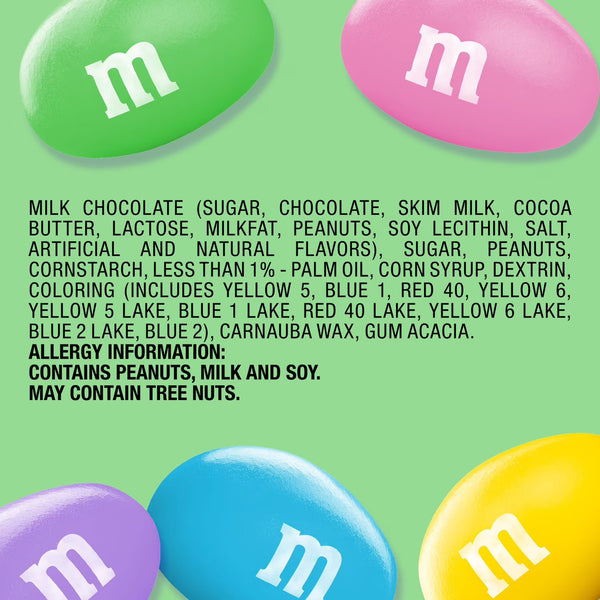 M&M'S Peanut Chocolate Pastel Easter Candy Jar 62 oz. Mars